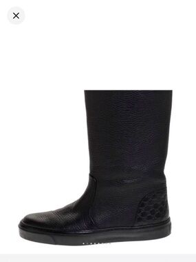 Gucci Black Leather Mid-Calf Boots